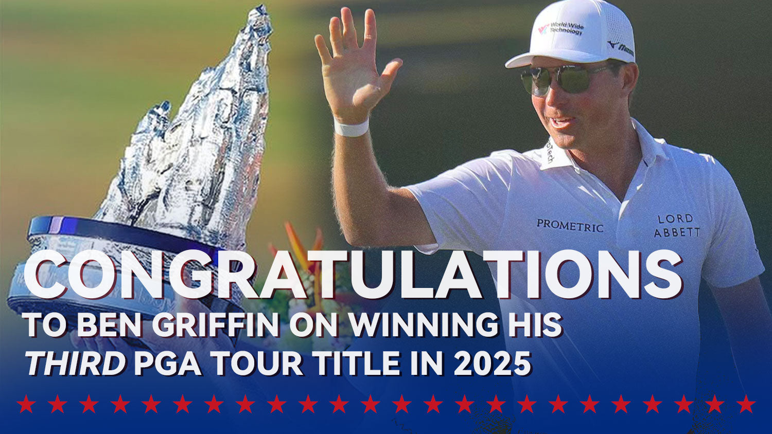 Congratulations to Ben Griffin on winning his third PGA Tour！